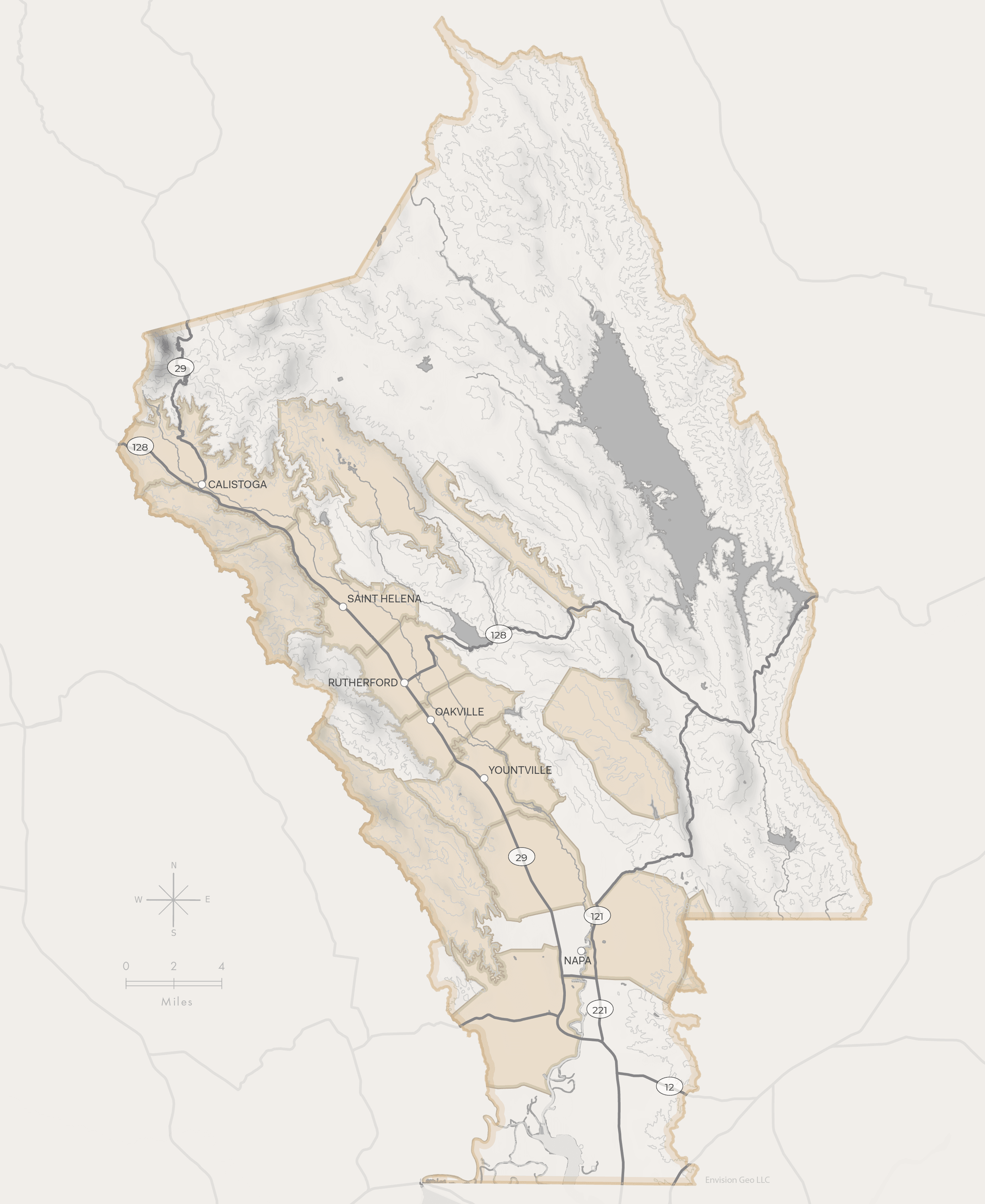Napa Valley base map